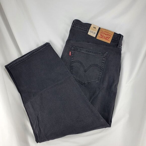 Levi's Women's Gray Straight Jeans Wedgie High-Rise Medium Wash Size 22W (A-1) - Picture 1 of 10